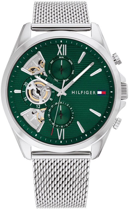 Tommy Hilfiger TH1710647 BAKER Heren Horloge – Zilver – 44 mm – Quartz